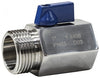 Mini Ball Valve - AISI 316 (Select size)